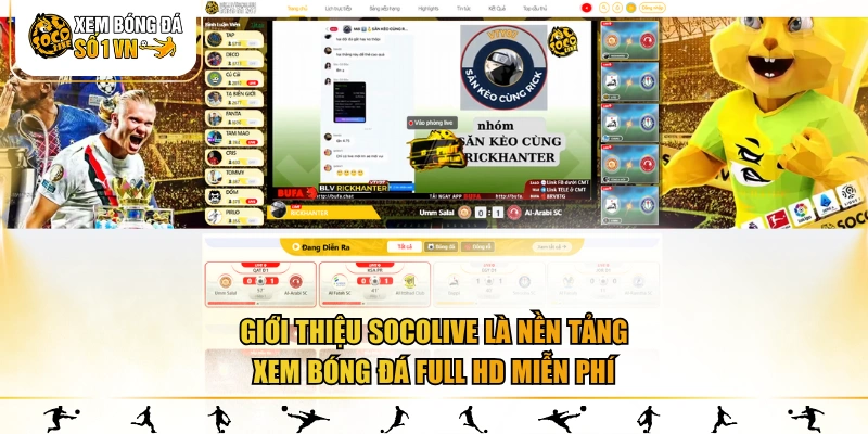 Giới thiệu SOCOLIVE là nền tảng xem bóng đá Full HD miễn phí